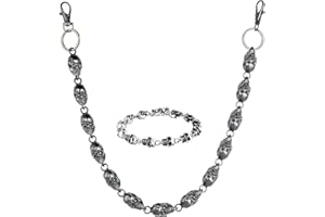 Manfnee Pants Chain for Men Women Punk Rock Jean Chain Wallet Chain Heavy Duty Belt Chains Hip Hop