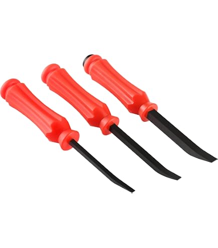 Lisle 35100 Heavy-Duty Pocket Pry Bar – 1/4-Inch Shaft With Strike Cap, 10-Pack
