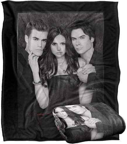 Coperta Flanella The Vampire Diaries – Morbida, Calda, Stampa 3D, 180x200 Cm, Regalo Per Appassionati Serie TV