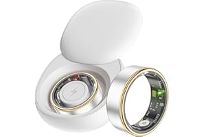 FINDTIME Smart Ring Fitness Ring Tracker Smartringe für Herren Damen Schrittzähler Aktivitätstracker 5ATM Wasserdicht Schlaftracker Smartring Herzfrequenz Pulsmessser Fitnesstracker Smart Ring Android iOS