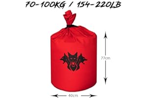 CERBERUS Strength Robuster Sandsack V2 mit Liner Kit - Rot - Sandsack - PUNCHING_BAG - Gemischte Kampfkünste - Erwachsener