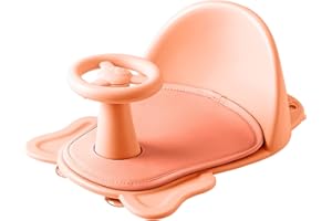 iFCOW Seggiolino da bagno per bambini, antiscivolo, sedile per vasca da bagno, sedile per baby shower, sedia da bagno con schienale antiscivolo