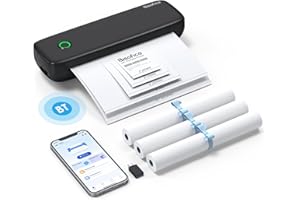 Bisofice L81 mobilna drukarka A4 Bluetooth A4, przenośna drukarka, mała, kompaktowa, przenośna, obsługuje papier termiczny A4, kompatybilna z systemem Android iOS Mac