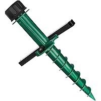 com-four® Sonnenschirmhalter zum Eindrehen - Bodenhülse für den Garten - Standfuß für Schirme - Erdspieß - Leichter…