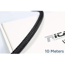 Gaine Tressée Ricable Custom - Protection Câble 4-10mm Noir 10m