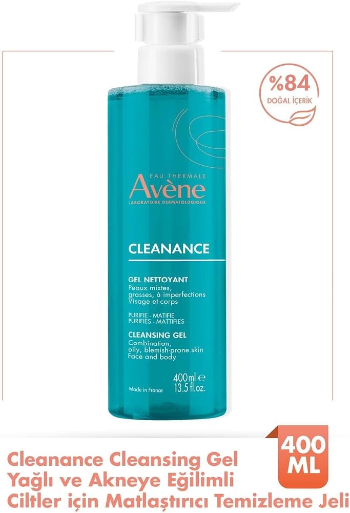 EAU THERMALE AVENE Cleanance Yağlı Ve Akneye Eğilimli Ciltler Için Matlaştırıcı Temizleme Jeli 400 ml 240019