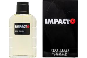 IMPACTO - Classic 100 ml, Agua de Colonia Hombre, Perfume Formato Spray, Eau de Toilette Natural y Masculina, Aroma Cítrico, Fragancia Fresca, Elegante y de Larga Duración