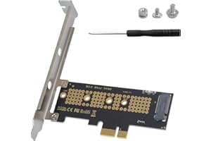 Maxhood M.2 NVME SSD to PCIE 4.0/3.0 x1 Gen 4 Adapter, PCI-E M.2 NVMe Expansion Card Support 2230/2242/2260/2280 SSD of the M. 2 NVME protocol
