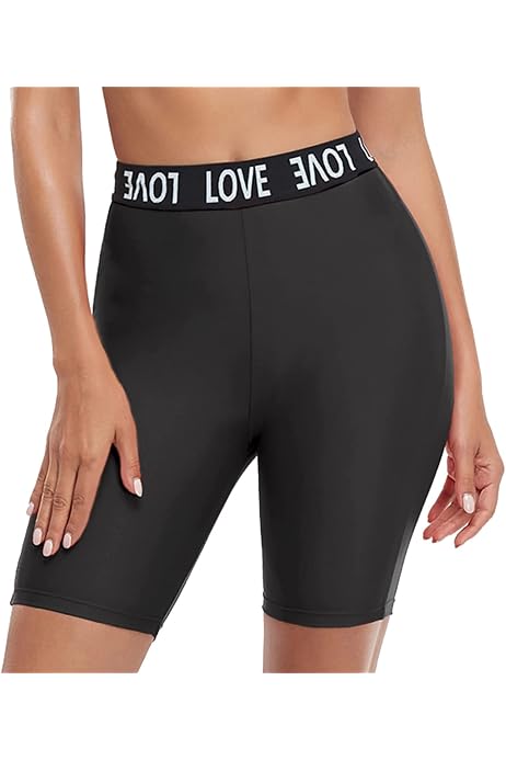Short De Bain Femme Grande Taille - Séchage Rapide - Taille Haute Avec Poches - Nylon/spandex - Pour Nage Et Plage