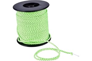 OKBY Corde 50m de Tente - Camping en Plein air Tente Auvent Guyline réfléchissante Corde de Guy Ligne Cord Paracord