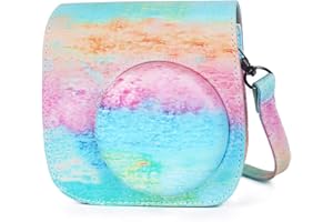 Leebotree Cámara Instantánea Funda Compatible con Instax Mini 11 Cámara Instantánea, Bolsa de Transporte Fabricada en Cuero, Dispone de Una Correa de Proteger y Bolsillo