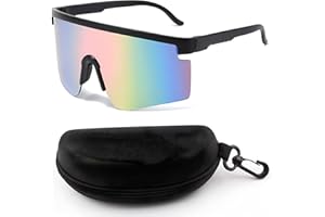 behone Szybkie okulary Rave, okulary rowerowe, okulary przeciwsłoneczne, dla mężczyzn i kobiet, okulary przeciwsłoneczne, polaryzacyjne UV400, do aktywności na świeżym powietrzu, takich jak jazda na