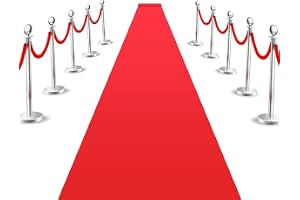 petour röd matta 10 x 1 m VIP löpare röd matta bröllop event matta jul utomhus receptionsmatta halkfri gånglöpare för fest, c