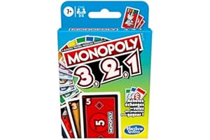 Monopoly Bid Game, Quick-Playing Card Game For 4 Players, Game For Families and Kids Ages 7 and Up