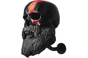 YUYDZJHI Support Mural Tête de Mort Compatible Moto, Vélo, Balles Baseball, Rugby