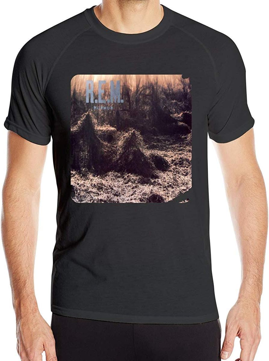 Catpat Mens Dry-Fit Shirts 3D Print of REM Murmurs Short Sleeve Round Neck Shirt