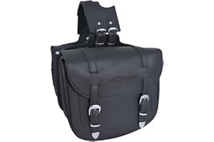 A-Pro Saddle Bag Moto Bike Moto Panniers Bikers Cruiser Black
