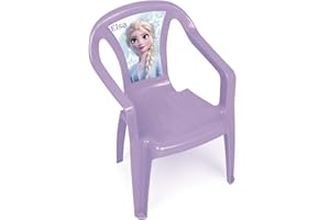 ARDITEX Silla de Plástico Infantil Elsa Frozen II, Silla Exterior Jardín, Lila