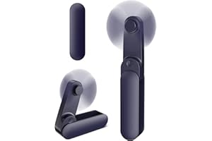 AJGVQ Handventilator Mini, 2 Stufen und 14 Stunden USB Ventilator mit Akku Aufladbar, Leise und Leistungsstark, Faltbarer Tischventilator, Tragbarer Ventilator für Reisen, Büro, Zuhause, Outdoor, Geschenke