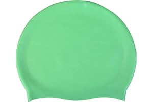 Blue Reef Stretchy Silicone Unisex Women Men One Piece Swimming Hat Swim Cap Plain Unbranded Fluo Dark Pastel Colours One Size Adults 8+ Years Easy Pull On Swim Hat