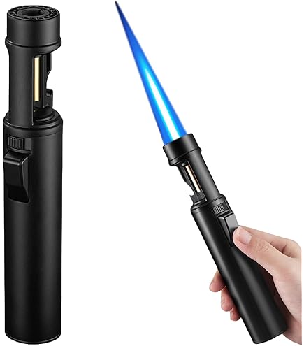 Staafaansteker staaf aansteker XL met flexibele flexibele schacht navulbaar 31 cm lang bont