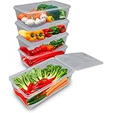 Buzdolabı Saklama Kabı, Kendinden Kapaklı Derin Dondurucu Kabı, Buzluk Kutusu, Dolap Organizeri, Mutfak D&uuml;zenleyici, BPA FREE