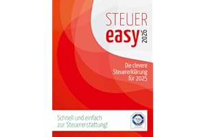 STEUEReasy 2026, clevere Schritt-für-Schritt Steuersoftware für die Steuererklärung 2025 | Inkl. ELSTER Schnittstelle I Windows-Version I Inkl. 1 Einkommensteuererklärung I Aktivierungscode per Email