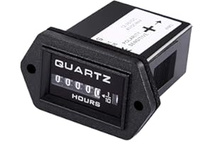 QIGESHILIU 12v to 36v Truck Tractor Diesel Outboard Engine Hour Meter Rectangular