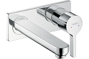 Hansgrohe 31163000 Metris S grifo de lavabo empotrado, caño 225mm, cromo