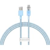 Baseus Explorer Serisi Hızlı Şarj Kablosu Akıllı Sıcaklık Kontrol&uuml; USB to Type-C 100W, 1m, Mavi