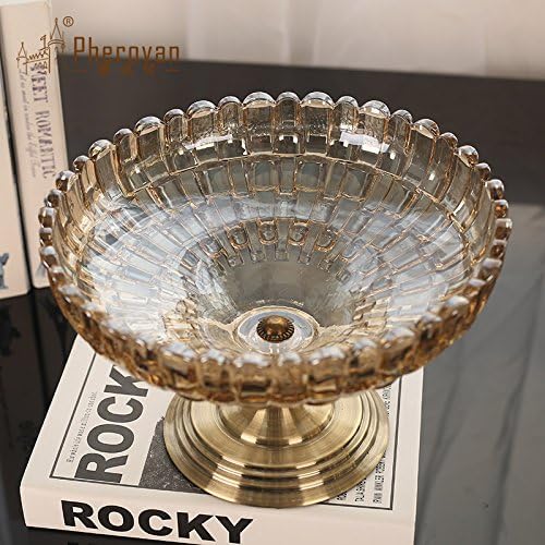 The Golden Apple Society High Class Italian Cut Clear Glass Serving Plate/salad/food Bowl,Limited Edition Serveware