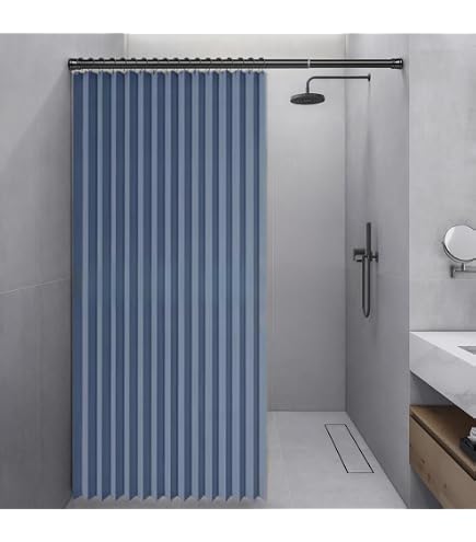 Tenda Da Doccia In PEVA 180x180 Cm | Bianco Opaco | Lavabile In Lavatrice Con 12 Anelli Inclusi | Impermeabile E Antimuffa Per Vasca E Box Doccia