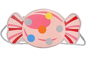Spldsun Umhängetasche Kleinkind Mädchen, Kleine Handtaschen Kinder, Kinder Handtasche Prinzessin, mit Reißverschluss, für Party, Shopping, Fotografieren, Performance (Rosa, Süßigkeiten)