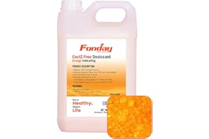 6LBS Fonday Premium Moisture Indicating Silica Gel Desiccant Beads Orange to Green (Industry Standard 3-5mm) - Rechargeable