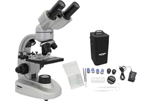 Omegon Microscopio Binofield, 40x-800x, LED