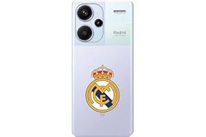 LA CASA DE LAS CARCASAS Funda para Xiaomi Redmi Note 13 Pro Plus 5G del Real Madrid Escudo Real Madrid tansparente. Capa de Silicona Flexible con Licencia Oficial Real Madrid