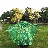Frau Schal Kolylong® Frauen 197*125CM Chiffon weichen Stoff Schmetterling Flügel Schal Kostüm Zu (Grün) - 