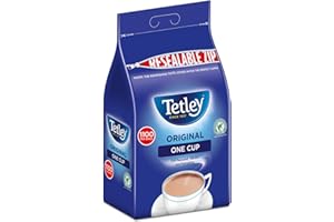 TEA HOUSE DIRECT Tetley Original One Cup Tea Bags | Rich, Full-Bodied Black Tea, Refreshing and Delicious | Easy to Brew | Full-Flavoured, Vibrant & Refreshing - 1100 Tea Bags