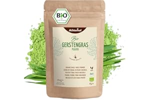 Erba d'orzo in polvere BIO (500g) | Da coltivazione tedesca | Qualità alimentare grezza | Residui controllati | vom-Achterhof