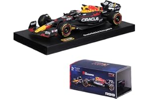 JODIYAAH Bburago 1:43 2023 F1 Red Bull RB19 1# Max Verstappen Ferrari Mercedes Formula Racing Modèle de voiture en alliage moulé sous pression (RB19 1# avec casque conducteur)
