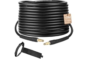 YUESIKJ 10M Hochdruckschlauch für Kärcher K2 K3 K4 K5 K6 K7, Hochdruckreiniger schlauch mit Click Quick Connect Stecksystem, Hochdruckreiniger Schlauch Zubehör, Hochdruck Verlängerung Ersatzschlauch