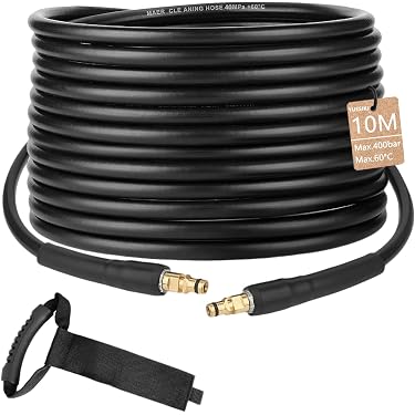 20 M Verlängerungsschlauch Kompatibel Mit Kränzle Hochdruckreiniger Mit M22 X 15 Gewindeanschluss Schwarz 91833185