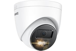 ANNKE C800 8MP 4K Ultra HD Outdoor PoE Security Camera, Smart Human/Vehicle Detection, Smart Dual Light, Built-in MicroSD Card Slot for 24/7 Audio Recording