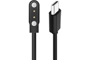Warmhone USB C Smartwatch Charger Cable, Type C Magnet Charging Cables, 2 Pin4mm, Compatible with Sekonda,Soudorv,Cillso,Dafit,Nerunsa,Radley,Reflex active,Ruimen