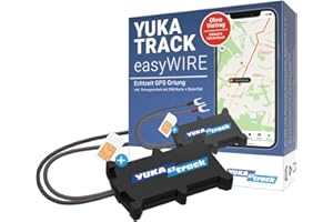 YUKAtrack easyWire GPS Ortung Tracker für Auto, Motorrad, LKW, Wohnwagen,SIM Karte und Datenflat inkl. Europaweite LIVE Ortung,Fahrtenbuch,Komplettset: Kein ABO, ohne Vertrag, Sofort einsatzbereit
