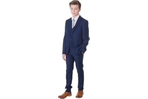 Milano Mayfair, Boys Navy Blue Suit, Boys Wedding Page Boy Party Prom Suit, 12-18m to 14 Years