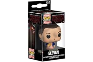 Funko Pop! Keychain: Stranger Things - Eleven With Eggo - (No Wig) - Stranger Things + Kellogg - Minifigura de Vinilo Coleccionable Llavero Original - Relleno de Calcetines - Idea de Regalo - TV Fans