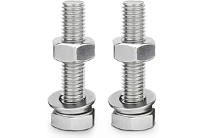 KOMUNJ 2 bulloni di montaggio M16 x 55 mm ad alta resistenza con sfera di traino nuovo modello ad alta resistenza alla trazione M16 dadi bulloni