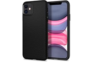 Spigen 076CS27184 Liquid Air Etui, do iPhone 11, Czarny, Silikonowy