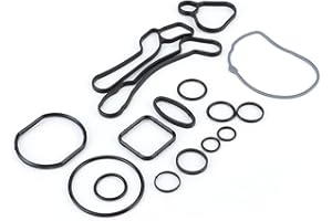 KIMISS Kit Guarnizioni Radiatore Olio 55355603 - Riparazione per Astra, e Altri Modelli Compatibili